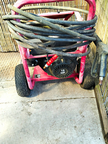 Petrol pressure washer used - petrol,